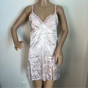 Elegant Pink Lace Slip Dress